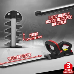 Elem Garden Technic Taille-Haies, Tronçonneuses Et Élagueuses | - Taille haies rechargeable 20v lithium