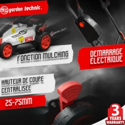Elem Garden Technic Tondeuses | - Tondeuse rechargeable 20v-4ah - 33 cm - batterie et chargeur fournis