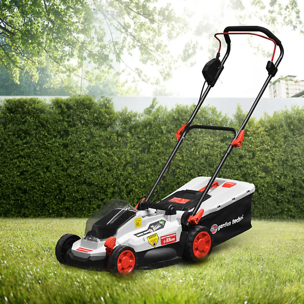 Elem Garden Technic Tondeuses | - Tondeuse rechargeable 20v-4ah - 33 cm - batterie et chargeur fournis