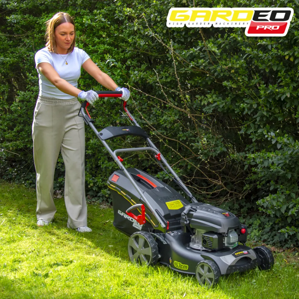 Elem Garden Technic Tondeuses | - Tondeuse thermique autotractée 144.3cc - 46cm livrée avec 2 lames + mulching - g