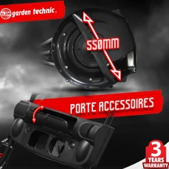 Elem Garden Technic - Tondeuse thermique tractée 3 roues 196cc - 55cm - 65l - elem garden Sale