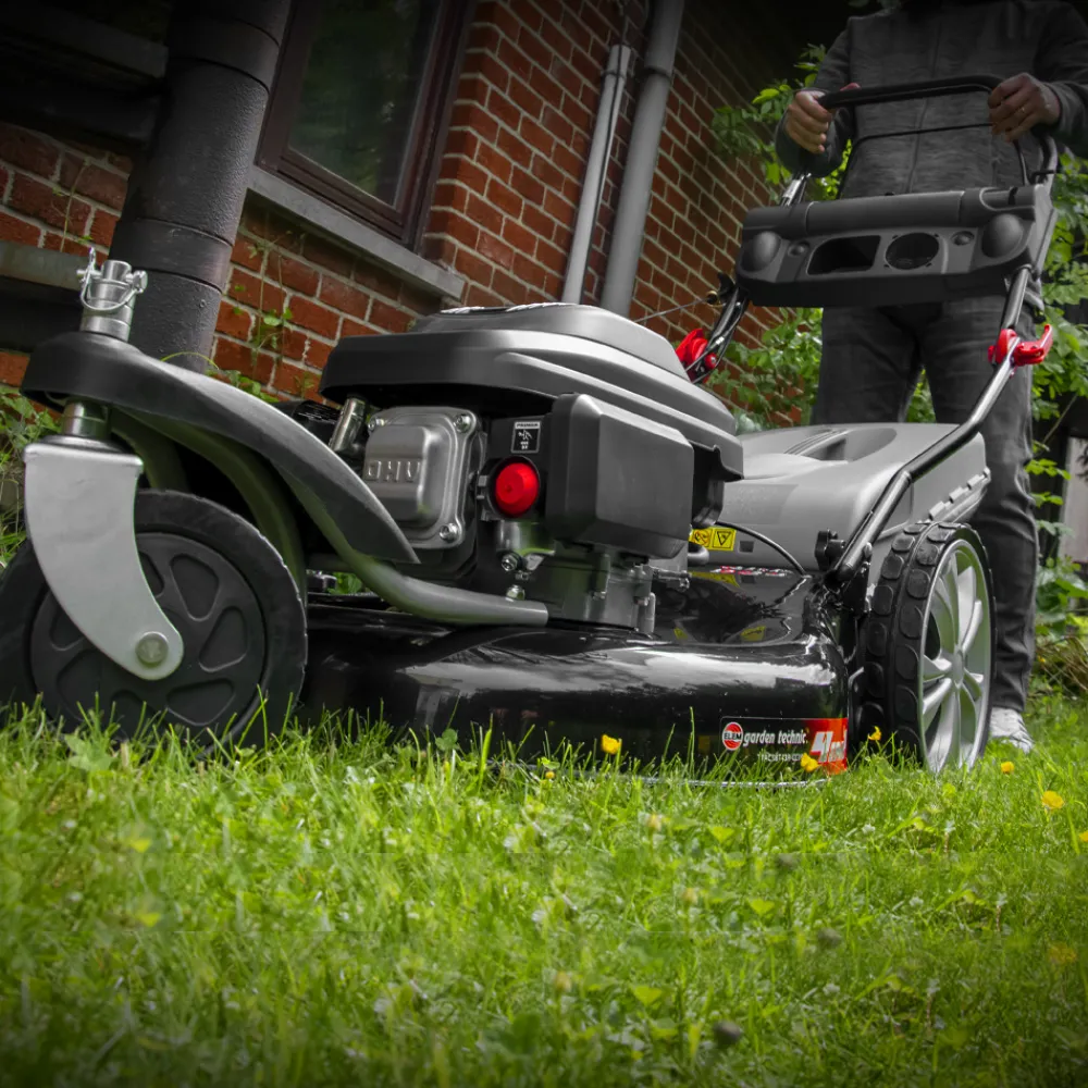 Elem Garden Technic - Tondeuse thermique tractée 3 roues 196cc - 55cm - 65l - elem garden Sale