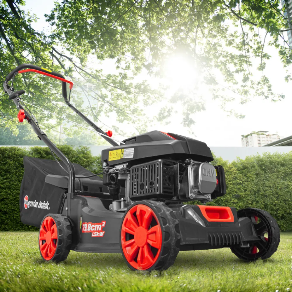 Elem Garden Technic Tondeuses | - Tondeuse thermique poussée 79.8cc avec carter en plastique -