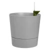 Elho Cache-Pots Et Bacs D'Intérieur|Pots Et Jardinières | - Pot Greensense Aqua Care rond ciment à resevoir d'eau - D.30cm
