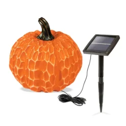 Esotec - Citrouille lumineuse solaire 20 cm Discount