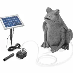 Esotec Bassins Et Fontaines | - gargouille avec pompe solaire frosch figure de bassin figure de jardin 101668