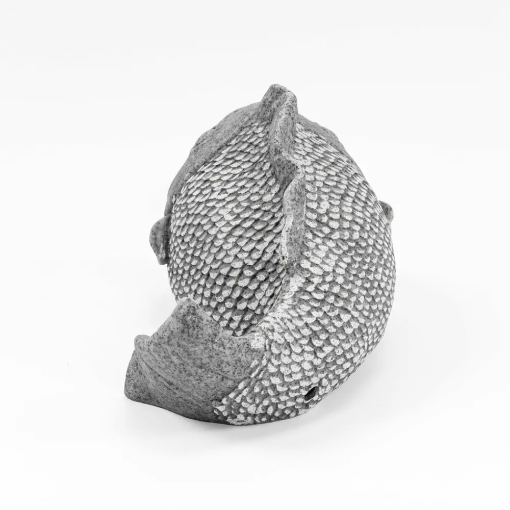 Esotec Bassins Et Fontaines | - gargouille avec pompe solaire poisson | figure de bassin figure de jardin h=22cm 101665