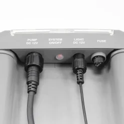 Esotec Bassins Et Fontaines | - Kit pompe de bassin solaire 70/2800 led avec accumulateur life 12,8v/12ah 101940