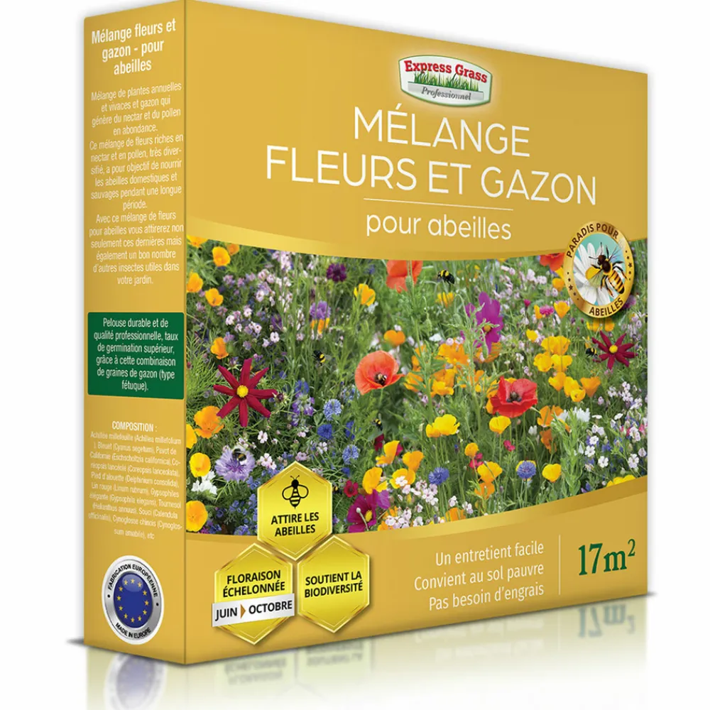 Europa Green - Mélange de fleurs pour abeilles (17m2) - gazon japonais Discount