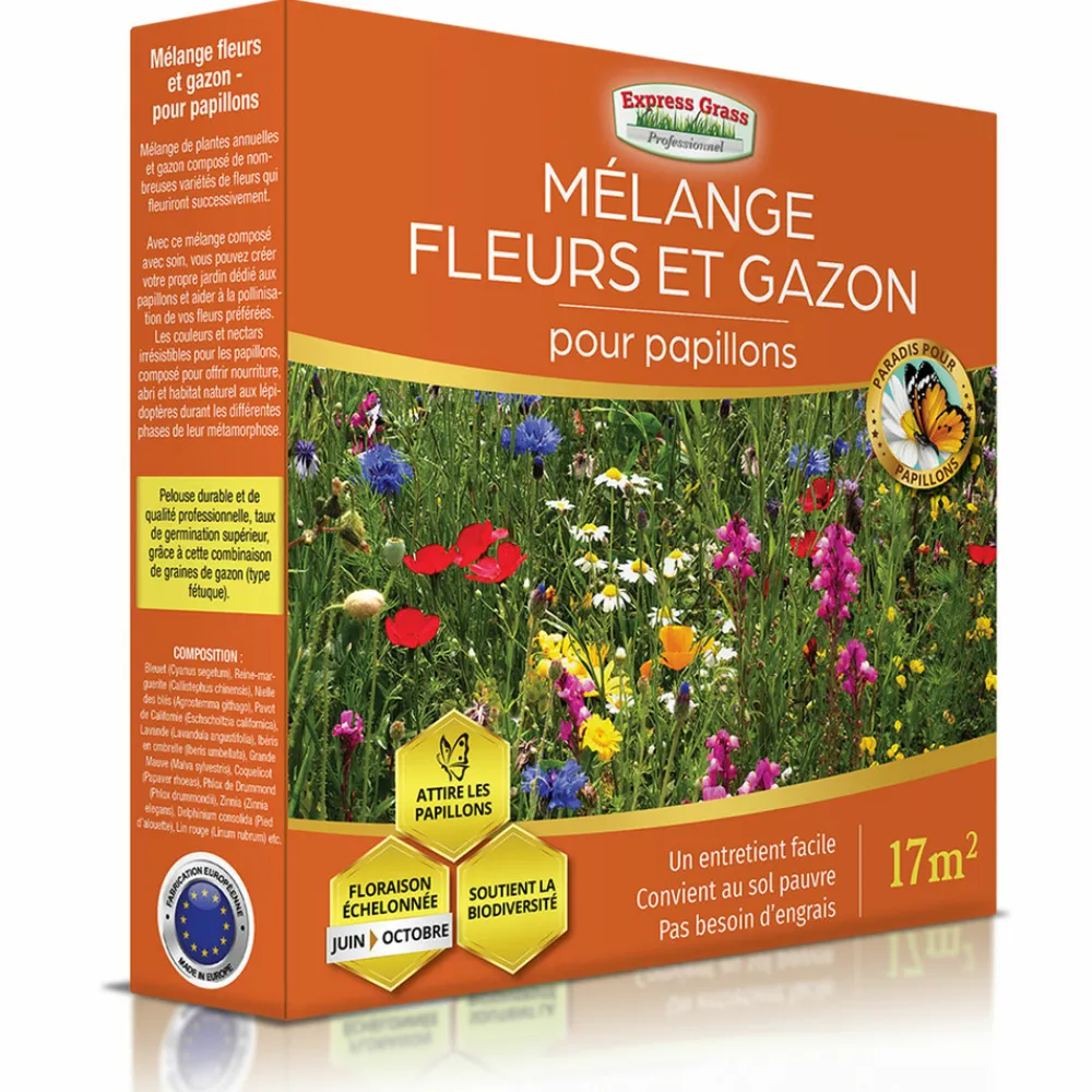 Europa Green - Mélange de fleurs pour papillons (17m2) - gazon japonais Best