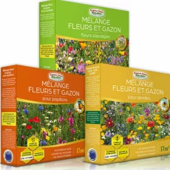Europa Green Graines De Fleurs | - Mélange de fleurs - gazon japonais - (lot de 3 mélange de fleurs)