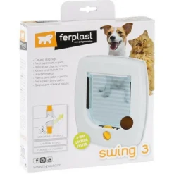 Ferplast - Chatiere swing 3 porte pour chats Outlet