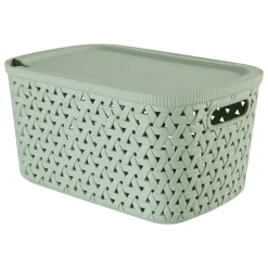 5 Five Simply Smart - 5five - panier "tressy" en plastique sauge 6,7l Hot