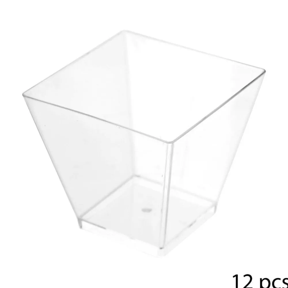 5 Five Simply Smart - 5five - 12 verrines carrées plastique