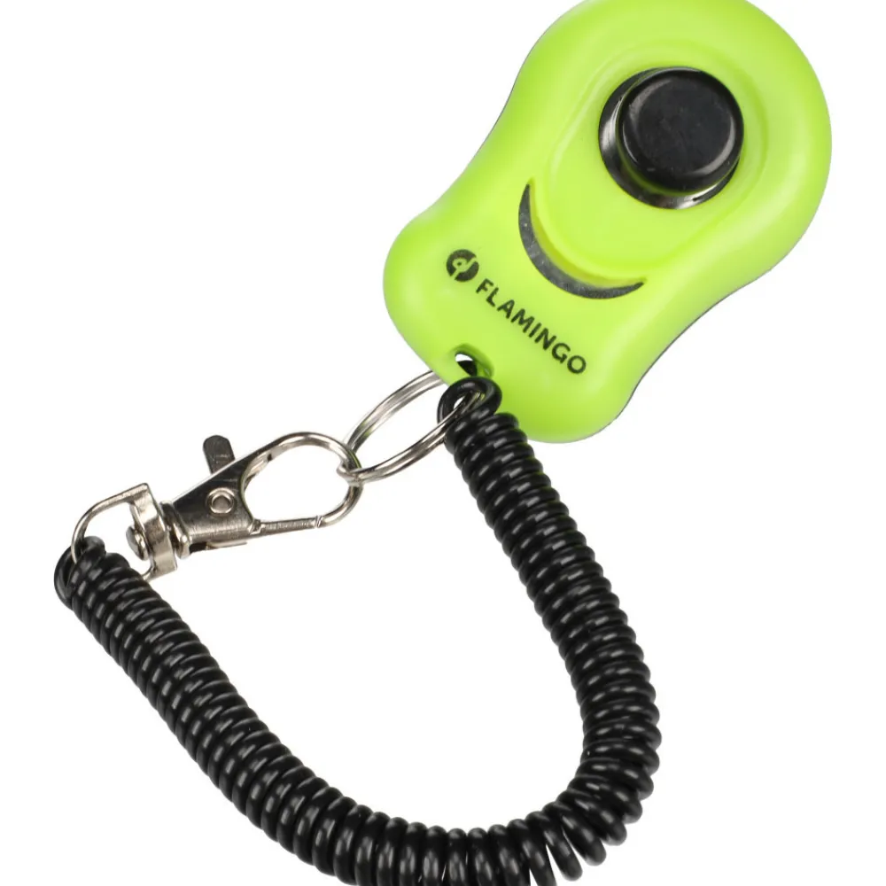 Flamingo - Clicker xin vert 6cm l x 4cm l x 2cm h pour chien Outlet