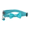 Flamingo - Collier avec nœud castor turquoise 20 – 35 cm pour chat Clearance