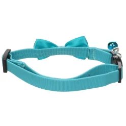 Flamingo - Collier avec nœud castor turquoise 20 – 35 cm pour chat Clearance