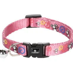 Flamingo - Collier ziggi réglable de 20 à 35 cm lilas avec motif souris pour chat Clearance