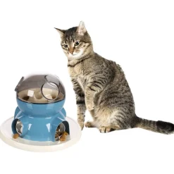 Flamingo Gamelles Et Autres Accessoires | - Distributeur de friandises pour chats diso blanc et bleu
