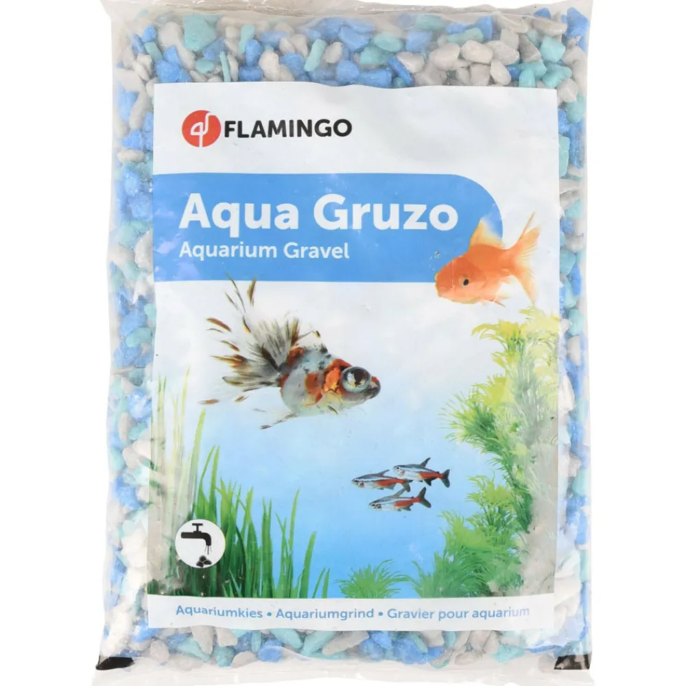 Flamingo Plantes Et Décoration | - Gravier gruzo bleu gris 6- 8 mm 1 kg pour aquarium