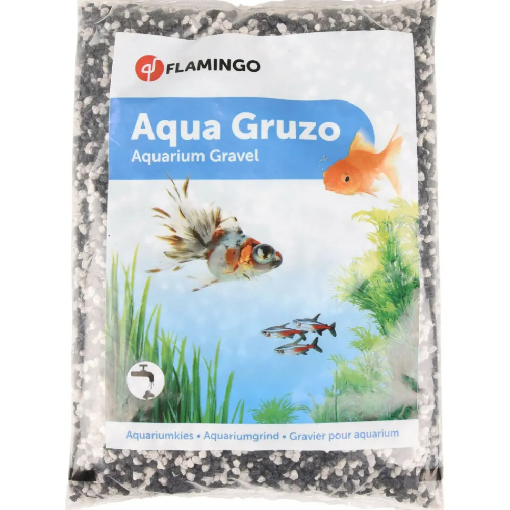 Flamingo Plantes Et Décoration | - Gravier gruzo fin noir blanc 1kg pour aquarium
