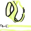 Flamingo - Harnais avec laisse jaune fluo pour grand chat Clearance