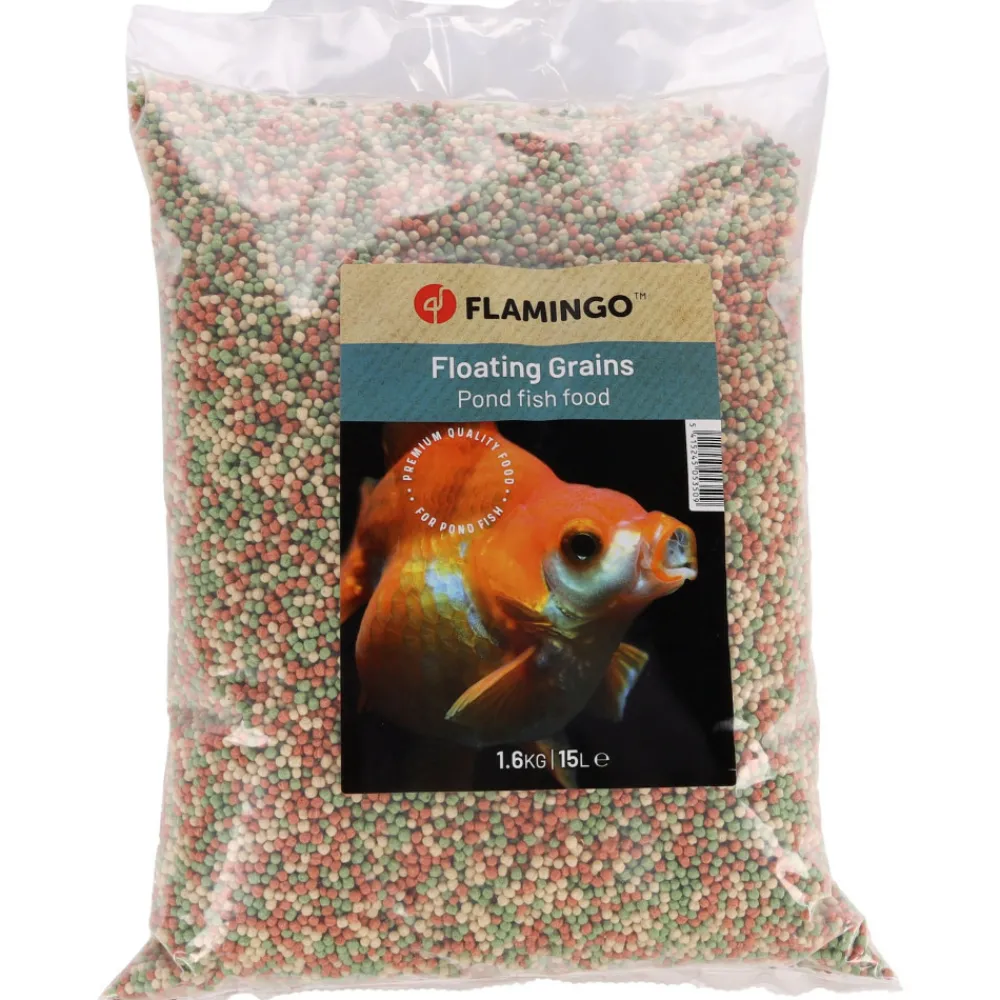 Flamingo - Nourriture poisson d'étang, en granulat -15 litres 1.6 kg Outlet