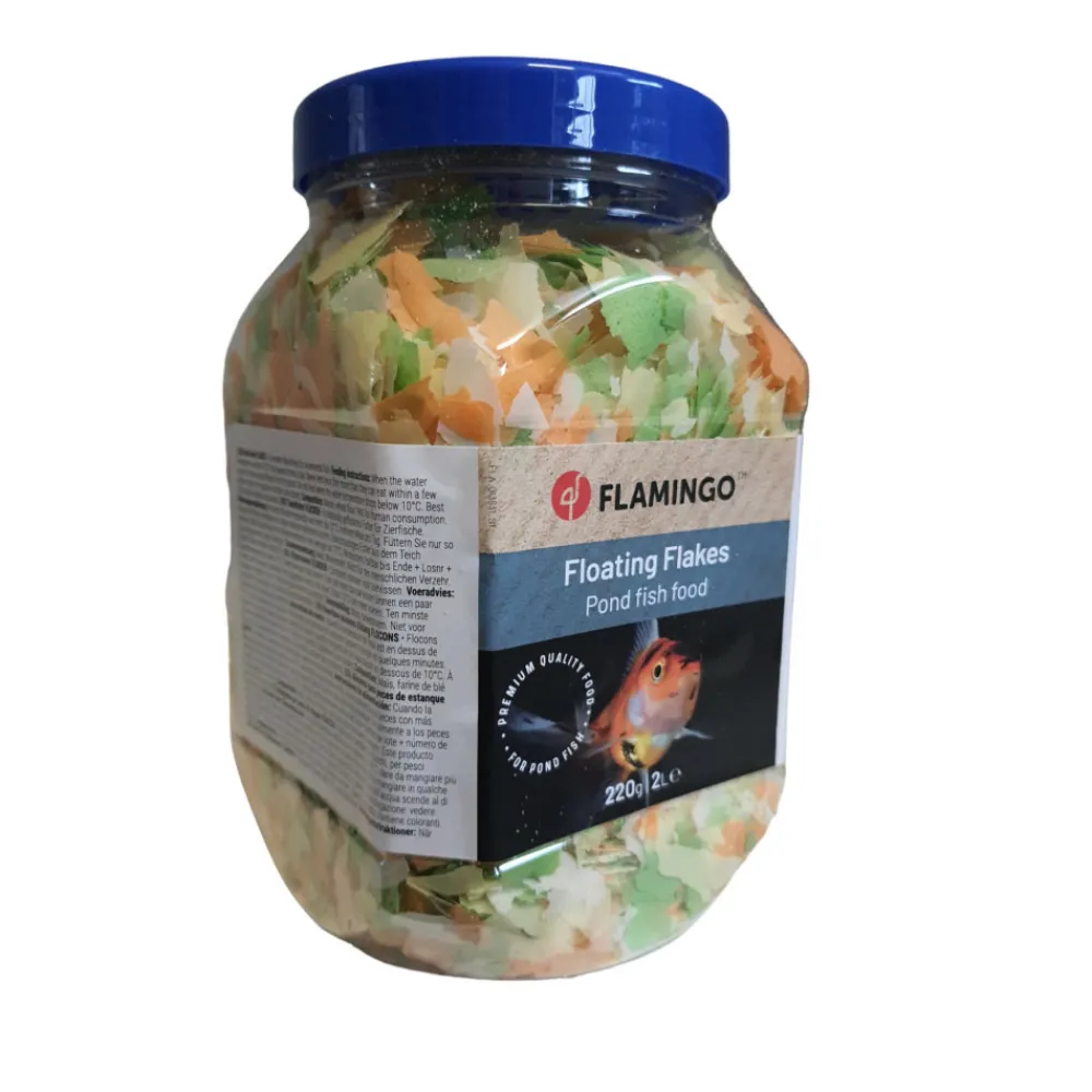 Flamingo Alimentation | - Nourriture poisson d'étang en flocons 2 litres soit 220g