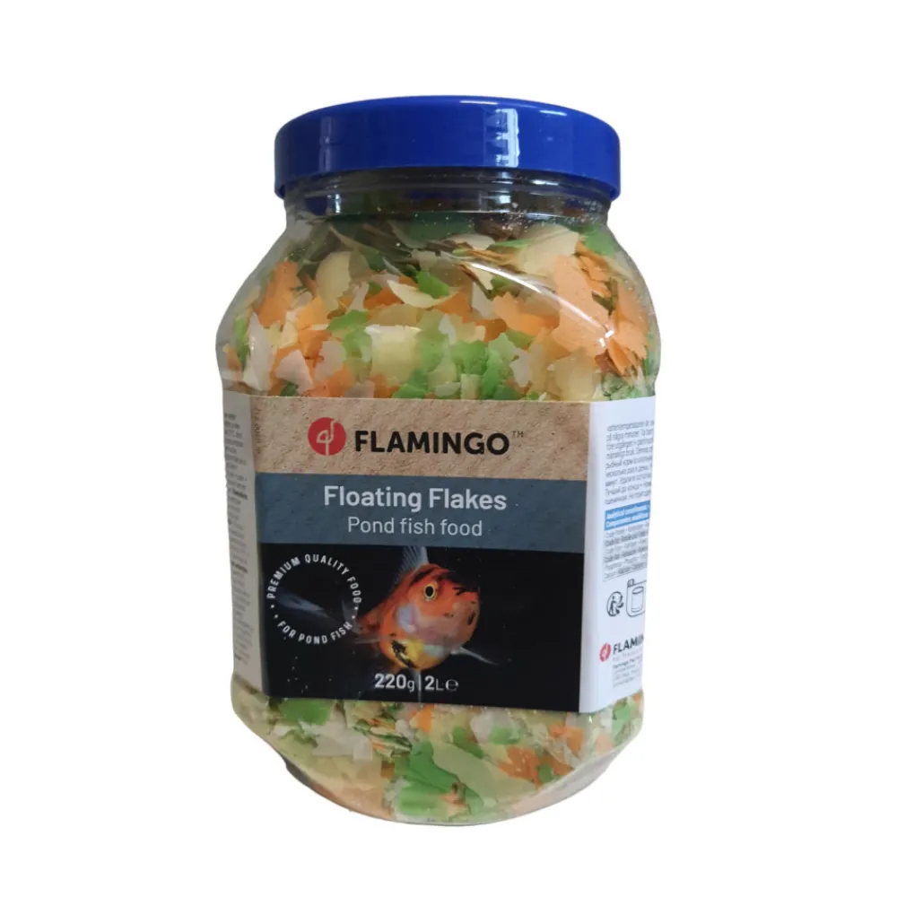 Flamingo Alimentation | - Nourriture poisson d'étang en flocons 2 litres soit 220g