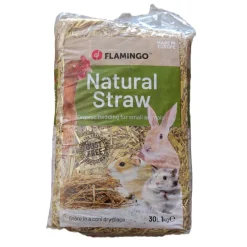 Flamingo - Paille 1 kg 30 litres pour rongeurs New