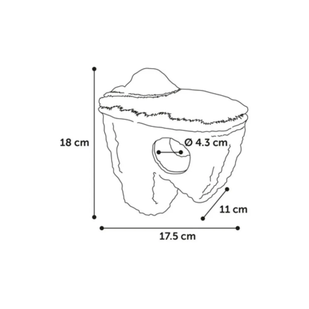 Flamingo Plantes Et Décoration | - Rocher flottant m, 17,5 x 11 x 18 cm, décoration aquarium.