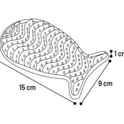 Flamingo - Tapis à lécher martha poisson vert en silicone pour chat Outlet