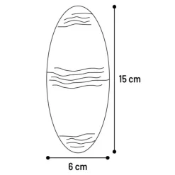 Flamingo Alimentation | - Un os de seiche blanc 15 cm avec support pour oiseaux