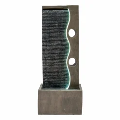 NA Fontaine de jardin harmony falls avec éclairage led blanc chaud & brosse à nettoyage Hot