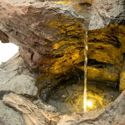 NA Fontaine de jardin willow springs avec éclairage led blanc chaud & brosse à nettoyage Sale
