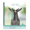NA Fontaine LED mains en polyrésine, coloris anthracite - L.28xH.60cm
