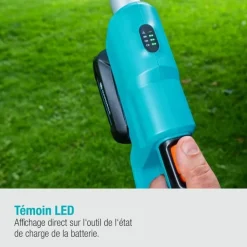 Gardena - Elagueuse sur perche à batterie - tcs 20/18v p4a - 18v - 42 cm avec batterie 2,5 ah + chargeur Clearance