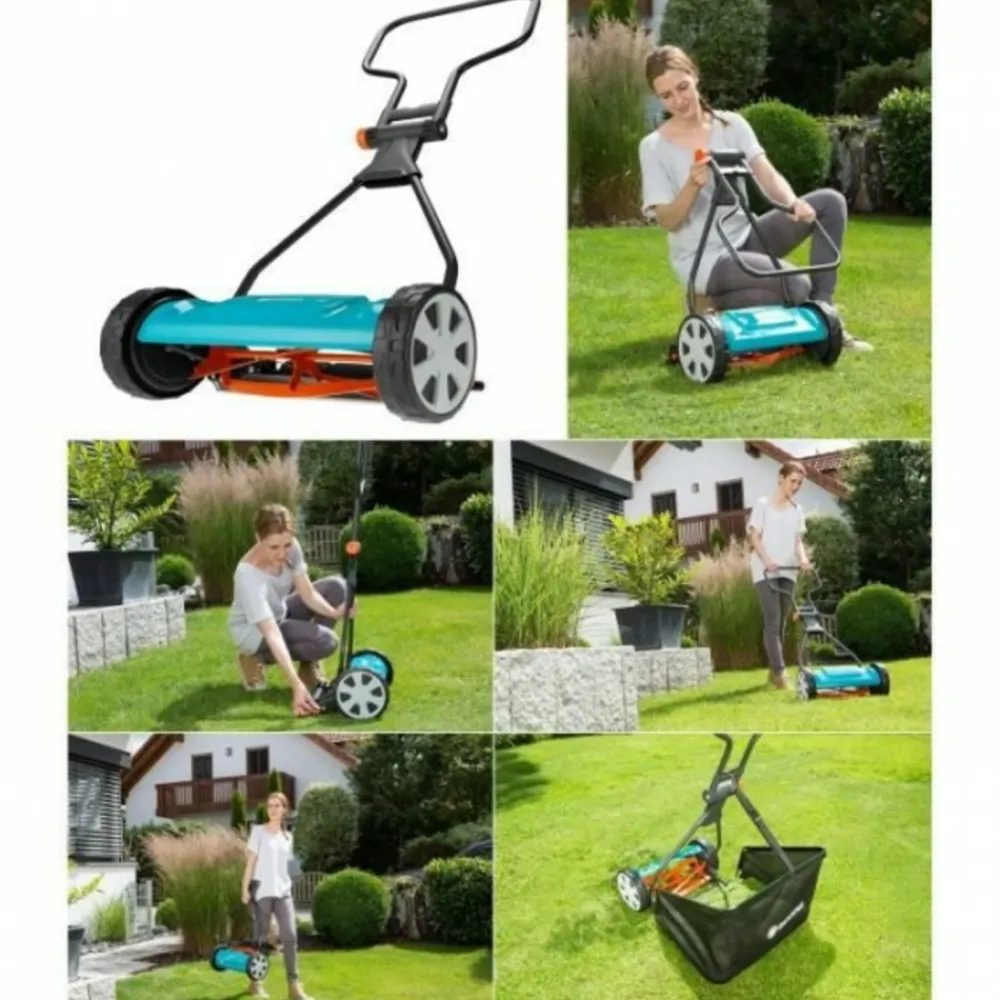 Gardena Tondeuses | - Tondeuse a gazon hélicoidale 330 classic - - coupe sans friction - guidon ergonomique - surface tonte max 150m²