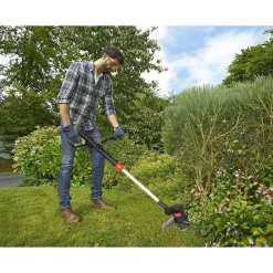 Garden Technic - Coupe-bordures électrique - cbe3525t-22 - 380w - larg. De coupe 25cm - 8 positions - câble de rallonge 25m inclus Discount