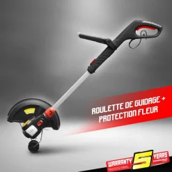 Gardeo Pro Coupe-Bordures Et Débroussailleuses | - Coupe bordures électrique télescopique 600w - 30cm