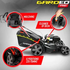 Gardeo Pro - Tondeuse thermique tractée 161cc avec moteur briggs and stratton, mulching et éj Best