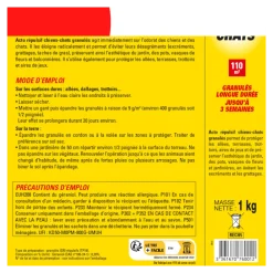 Générique Anti-Nuisibles | GÉNÉRIQUE - Acto répulsif chien chat 1kg rech5 - acto