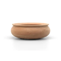 Goicoechea Cache-Pots Et Bacs D'Intérieur|Pots, Jardinières Et Carrés Potagers | - Coupe large en terre cuite L. 23 x H. 8cm