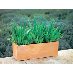 Goicoechea - Jardinière contemporaine en terre cuite - 40x17x16cm New
