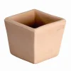 Goicoechea Cache-Pots Et Bacs D'Intérieur|Pots Et Jardinières | - Petit pot carré en terre cuite L. 21 x l. 21 x H. 19cm