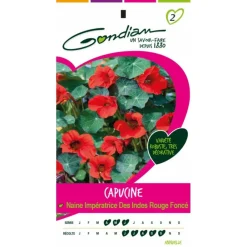 Gondian Graines De Fleurs | - Capucine naine imperatrice des indes rouge foncé