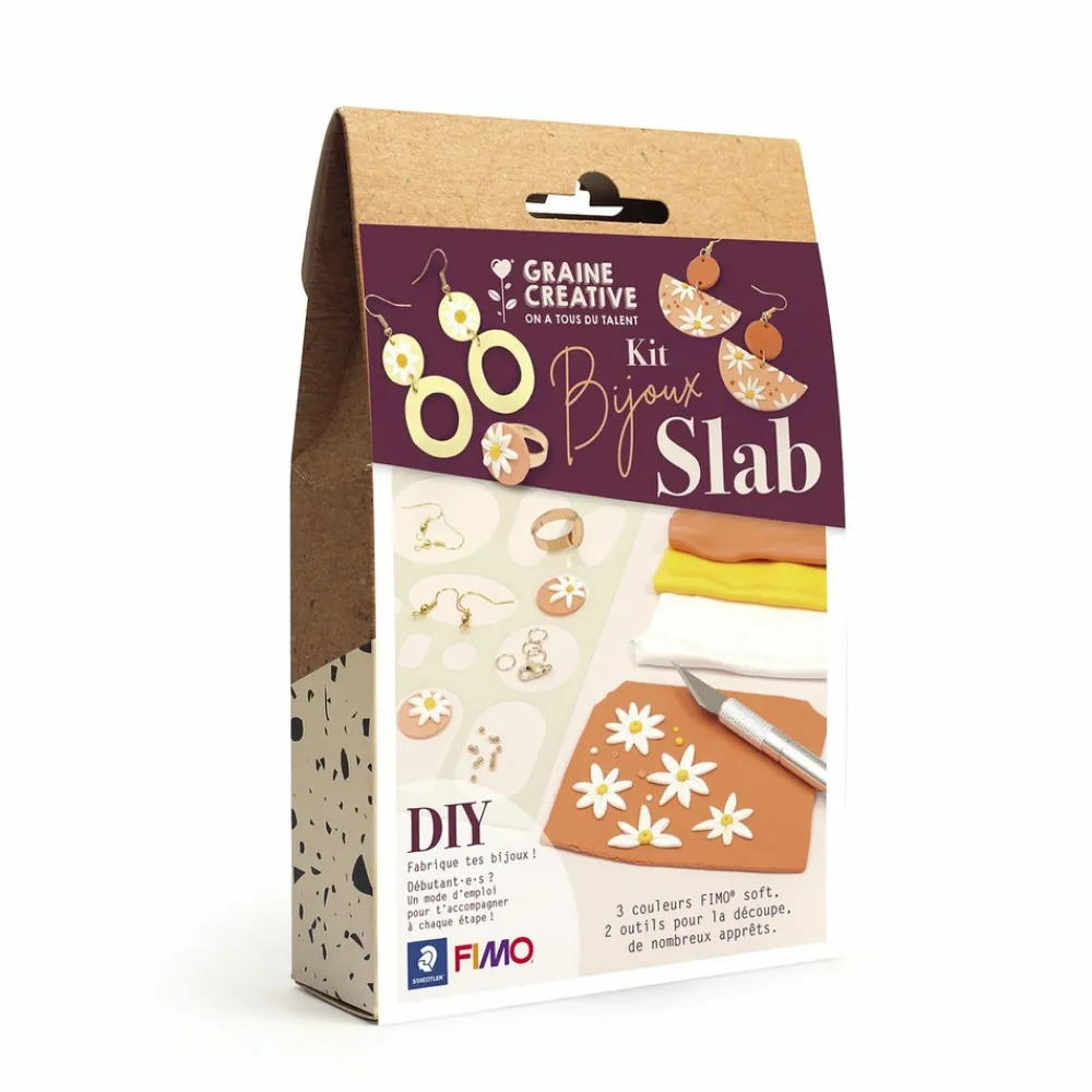 Graine Créative GRAINE CRÉATIVE - Coffret diy bijoux fleuris en pâte polymère Sale