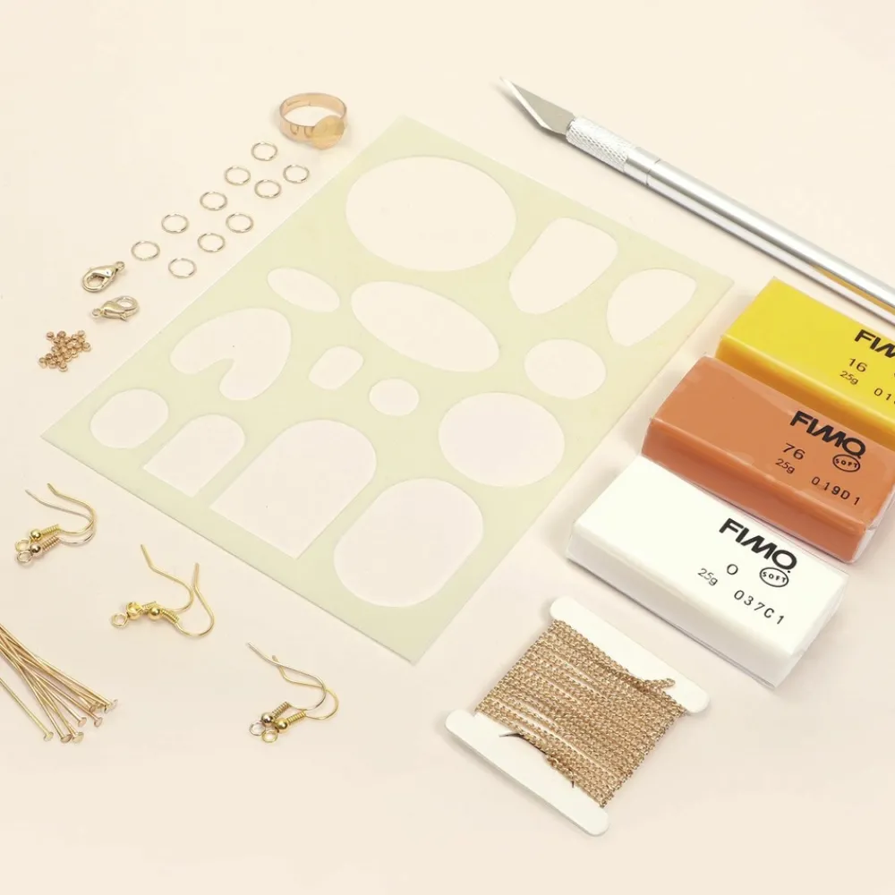 Graine Créative GRAINE CRÉATIVE - Coffret diy bijoux fleuris en pâte polymère Sale