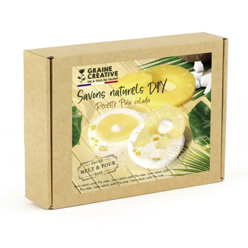Graine Créative Entretien De La Maison | GRAINE CRÉATIVE - Kit diy - savon à faire soi-même - recette piña colada