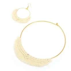 Graine Créative GRAINE CRÉATIVE - Kit pour faire un collier en macramé - ø 14 cm Clearance